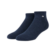 Load image into Gallery viewer, TravisMathew Shorty Smalls 2.0 Ankle Socks - Htr Mood Indigo/One Size
 - 5