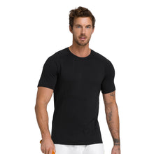 Load image into Gallery viewer, Wilson Players Seamless Crew Mens Tennis Shirt - Black/XL
 - 1