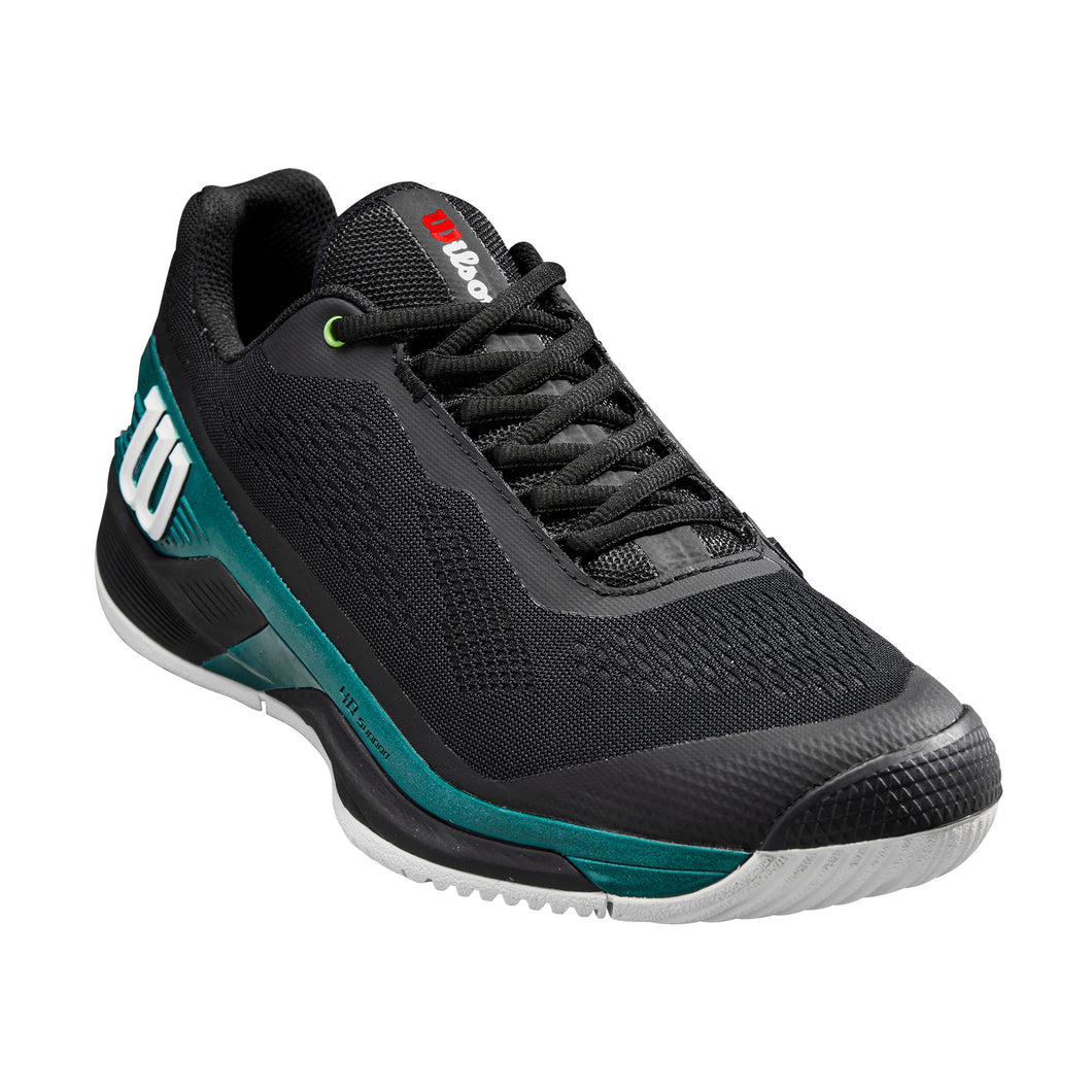 Wilson Rush Pro 4.0 Blade Mens Tennis Shoes - Black/Teal/D Medium/14.0