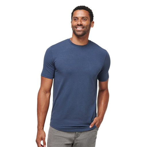 TravisMathew Cloud Mens Crew Neck T-Shirt - Blue Nights/XXL