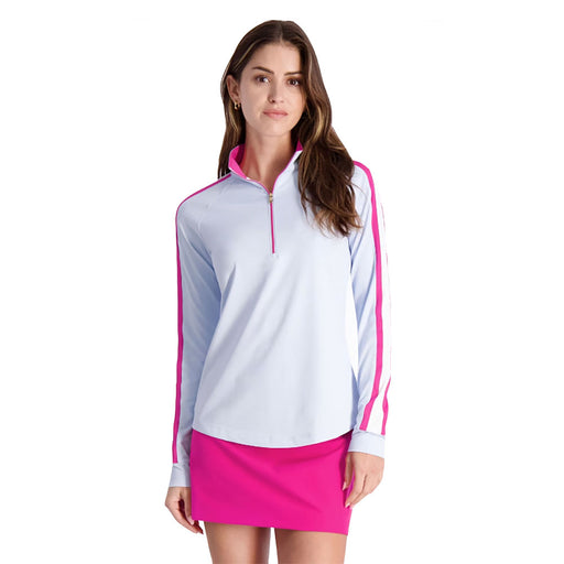 Fairway & Greene Eryn Zip Mock Womens Golf 1/4 Zip - Dream/L