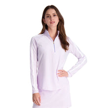 Load image into Gallery viewer, Fairway &amp; Greene Eryn Zip Mock Womens Golf 1/4 Zip - Lilac/L
 - 1