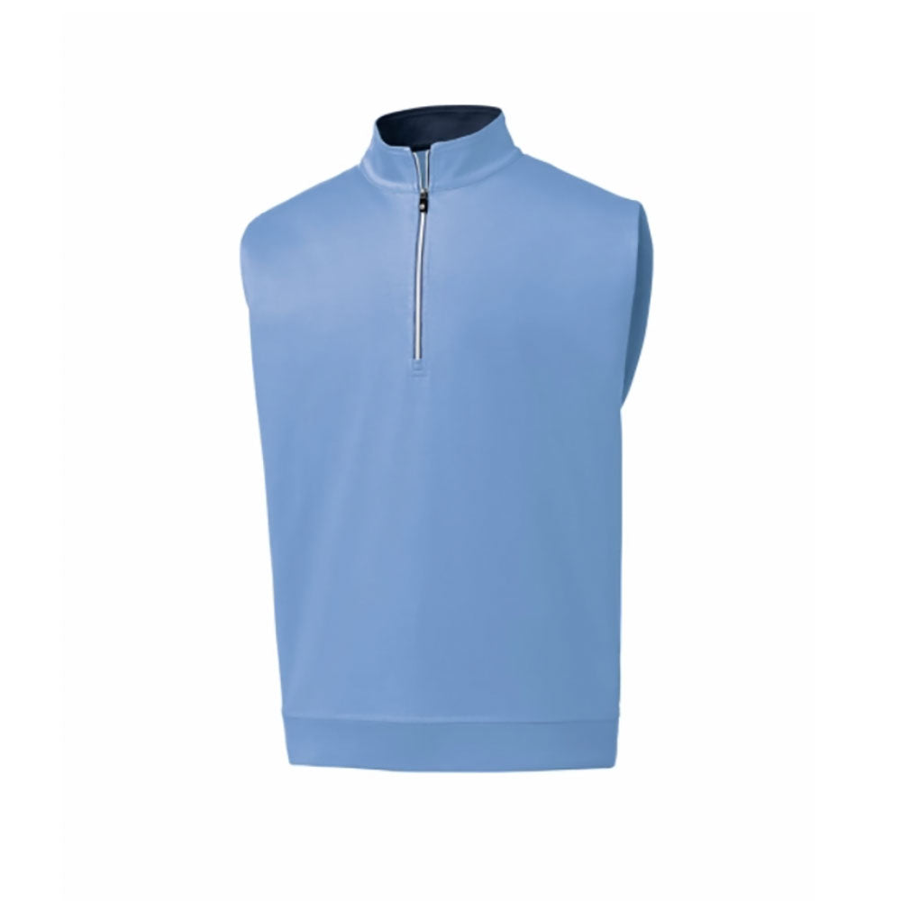 FootJoy Half-Zip Mens Golf Pullover Vest - Lagoon/XXL