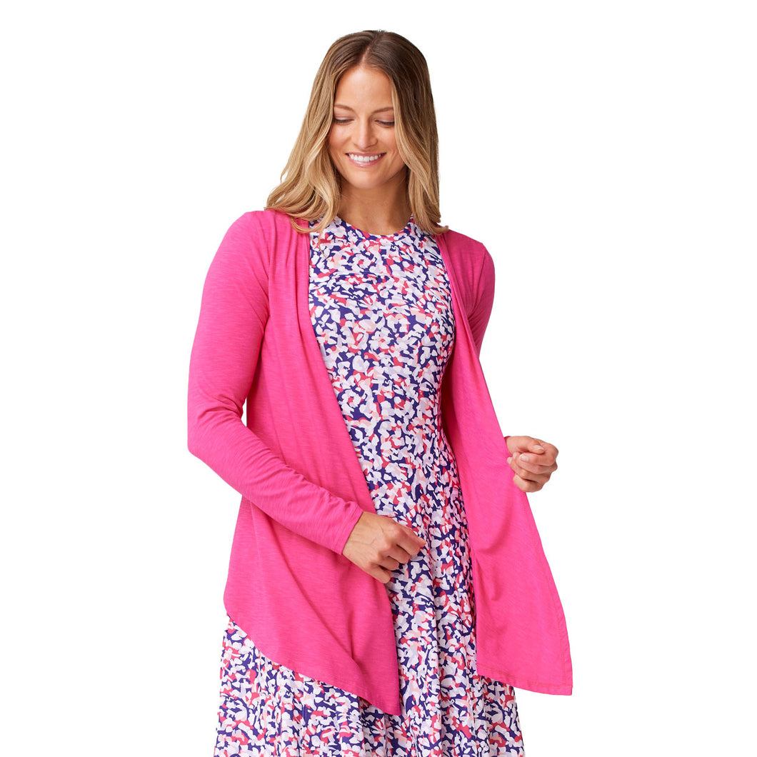 Krimson Klover Breezy Womens Cardigan - Flamingo/L