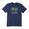 Life Is Good Tennis Spectrum Mens T-Shirt