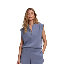 Load image into Gallery viewer, Varley Loretta Half Zip Womens Sleeveless Sweater - Stone Blue/M
 - 3