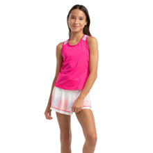 Load image into Gallery viewer, Lucky In Love Tiebreak Girls Tennis Tank - Shocking Pink/M
 - 1