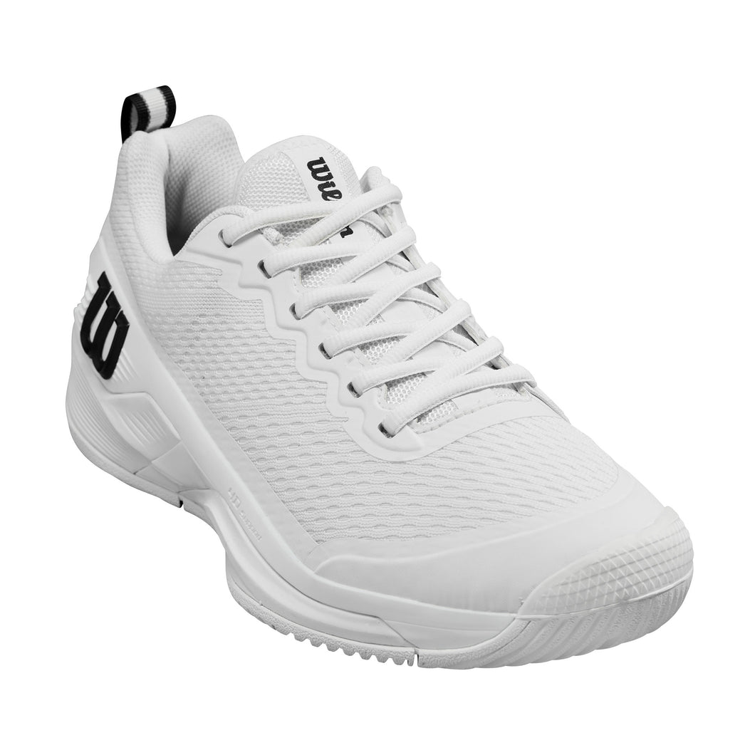 Wilson Rush Pro 4.5 Wide Toe Box Mens Tennis Shoes - White/Black/Wide Toe Box/13.0