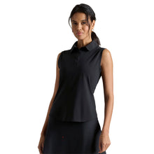 Load image into Gallery viewer, Rhone Course to Court Sleeveless Womens Polo - Black/XL
 - 1