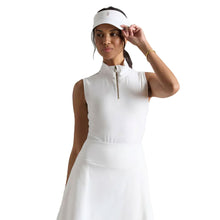 Load image into Gallery viewer, Rhone Course to Court Mocck SL Womens QZ Polo - Snow White/L
 - 3