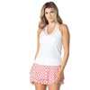 Lucky In Love Shockin Stripes Womens Tennis Tank with Bra