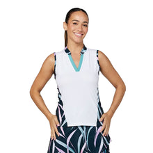 Load image into Gallery viewer, Sofibella Isla Bonita Sleeveless Wmns Tennis Shirt - Isla Bonita/2X
 - 1