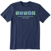 Life Is Good Diversified Portfolio Blue Mens T-Shirt