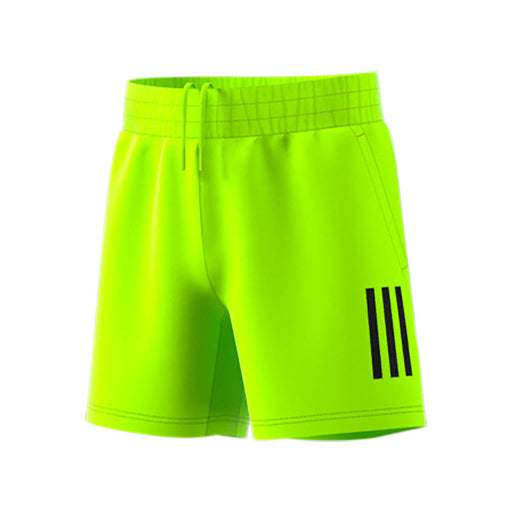 Adidas Club 3-Stripe Boys Tennis Shorts - Lucid Lemon/XL