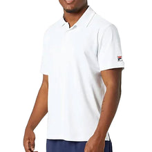 Load image into Gallery viewer, FILA Pique White Mens Tennis Polo - WHITE 100/XXL
 - 4