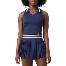 Load image into Gallery viewer, FILA Challenge Seamless Womens Tennis Polo - FILA NAVY 488/M
 - 3