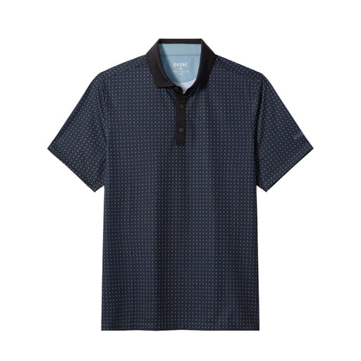 Rhone Sport Geo Mens Polo - Navy/Brown/XL