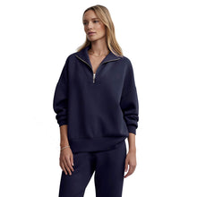 Load image into Gallery viewer, Varley Hawley Half-Zip Womens Sweater - Blue Nights/L
 - 3