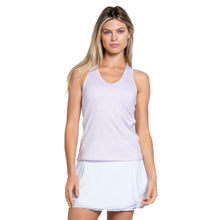 Load image into Gallery viewer, Lucky In Love V-Neck w/Bra Womens Tennis Tank - Lavender/L
 - 1