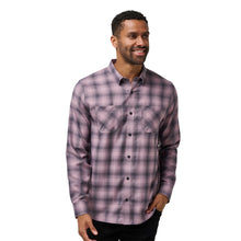 Load image into Gallery viewer, TravisMathew Cloud Plaid Mens Flannel - Eldrbry/Eclipse/XL
 - 4