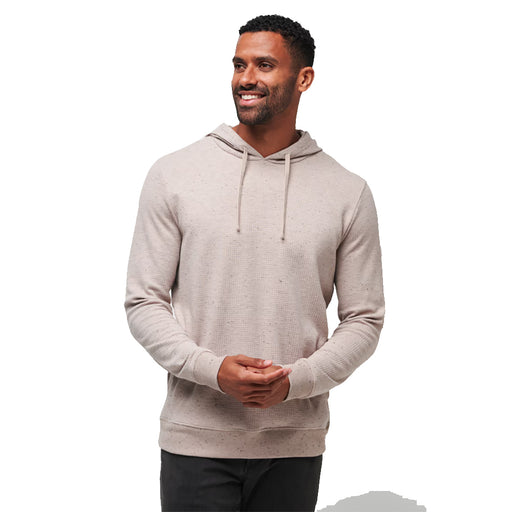 TravisMathew Cloud Waffle Mens Hoodie - Oxford Tan/XXL