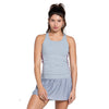 Lucky In Love Berry Stripe Rib Womens Tennis Tank