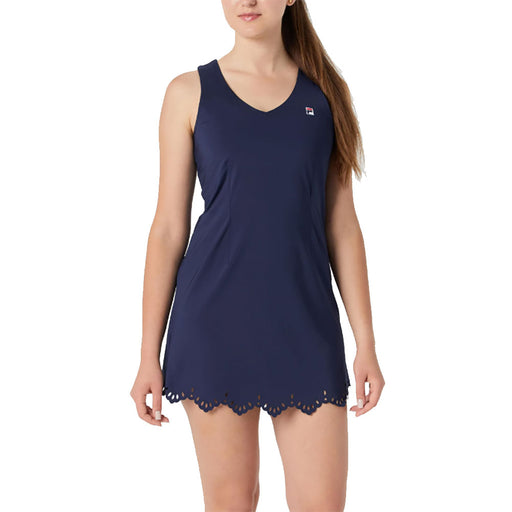 FILA Essentials Lasercut Womens Tennis Dress - Navy/XL