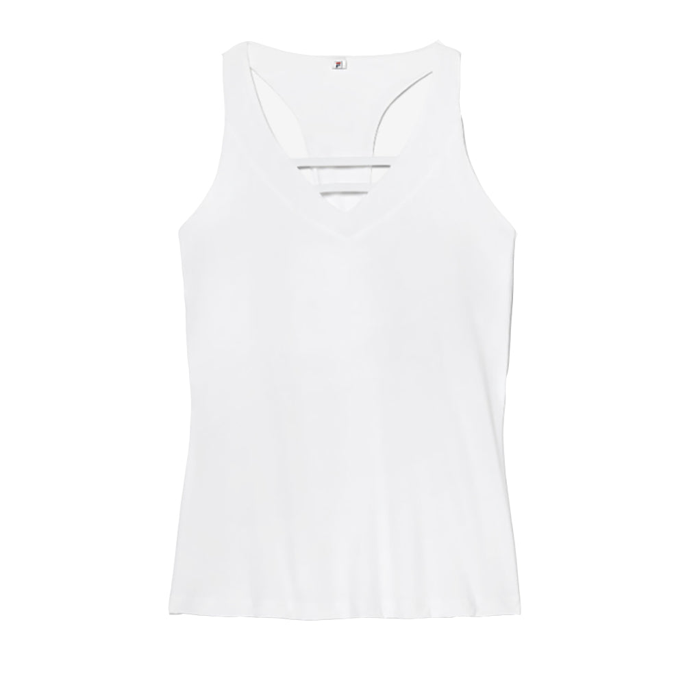 FILA Essentials Halter Womens Tennis Tank - White/XL