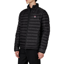 Load image into Gallery viewer, Fila Premium Lightweight Mens Puffer Jacket - BLACK 001/L
 - 1