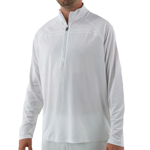 Fila Essentials Half-Zip Mens Tennis Pullover - WHITE 100/XXL