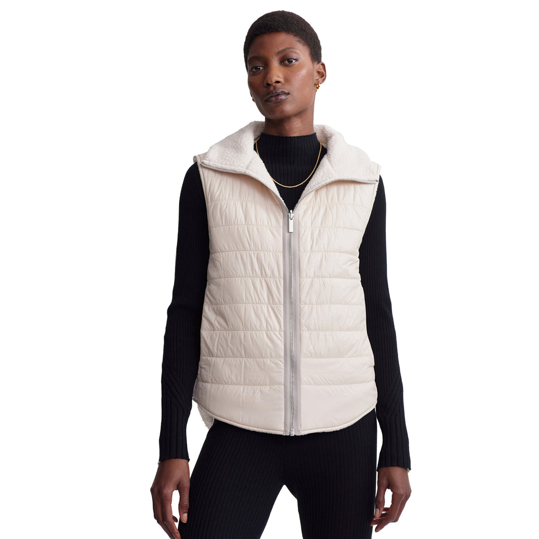 Varley Ellis Reversible Womens Vest - Sandshell/M