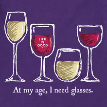 Load image into Gallery viewer, Life Is Good I Need Wine Glasses Womens T-Shirt
 - 2