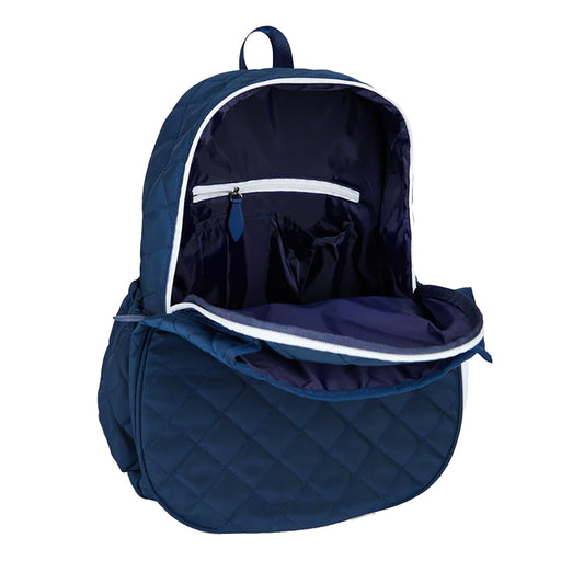 Ame & Lulu Game On Quilted Navy Tennis Backpack