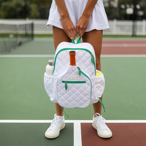 Ame & Lulu Pickleball Time White Backpack