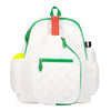 Ame & Lulu Pickleball Time White Backpack