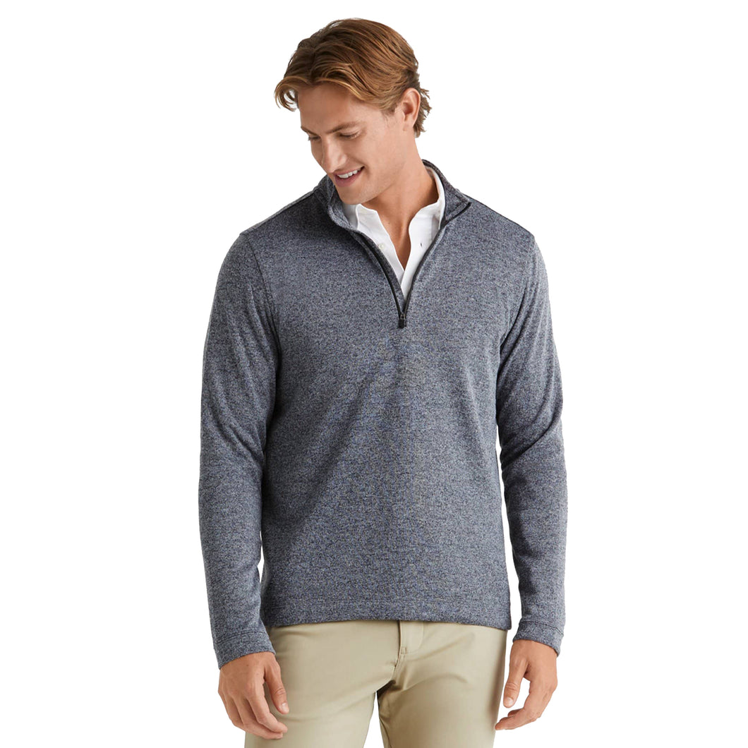 Rhone Commuter Quarter-Zip Mens Sweater - Gray Heather/XL