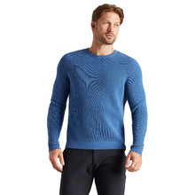 Load image into Gallery viewer, Rhone Walden Waffle Mens Sweater - Blue Horizon/XL
 - 1