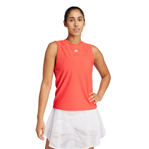 Adidas Match Pro Semi Lucid Red Womens Tennis Tank - Semi Lucid Red/L