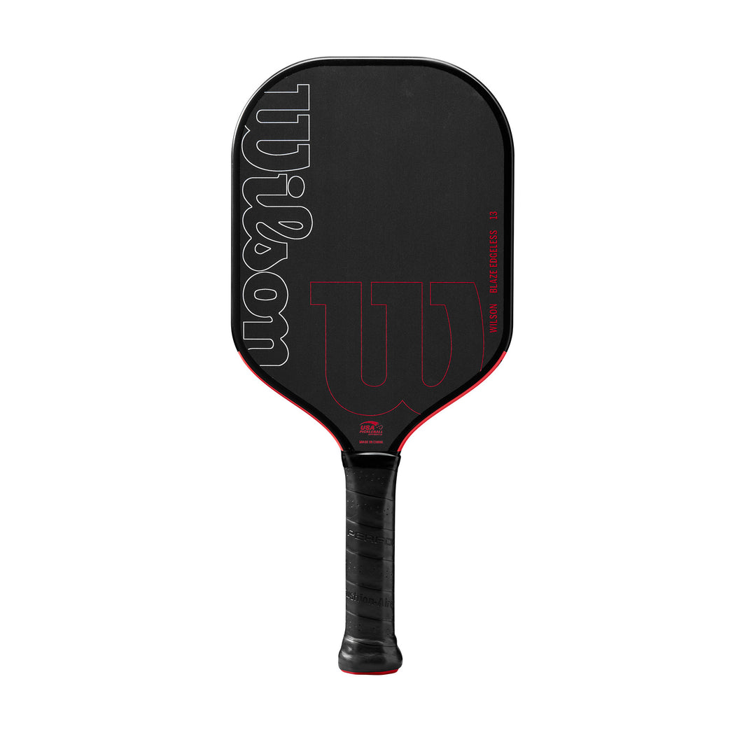 Wilson Blaze Edgeless 13 Pickleball Paddle - Black/Red/4 1/4/7.65 OZ