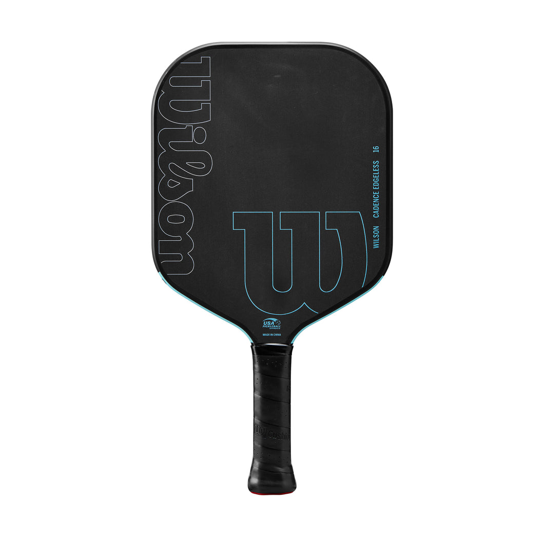 Wilson Cadence Edgeless 16 Pickleball Paddle - Black/Lt Blue/4 1/4/7.83 OZ