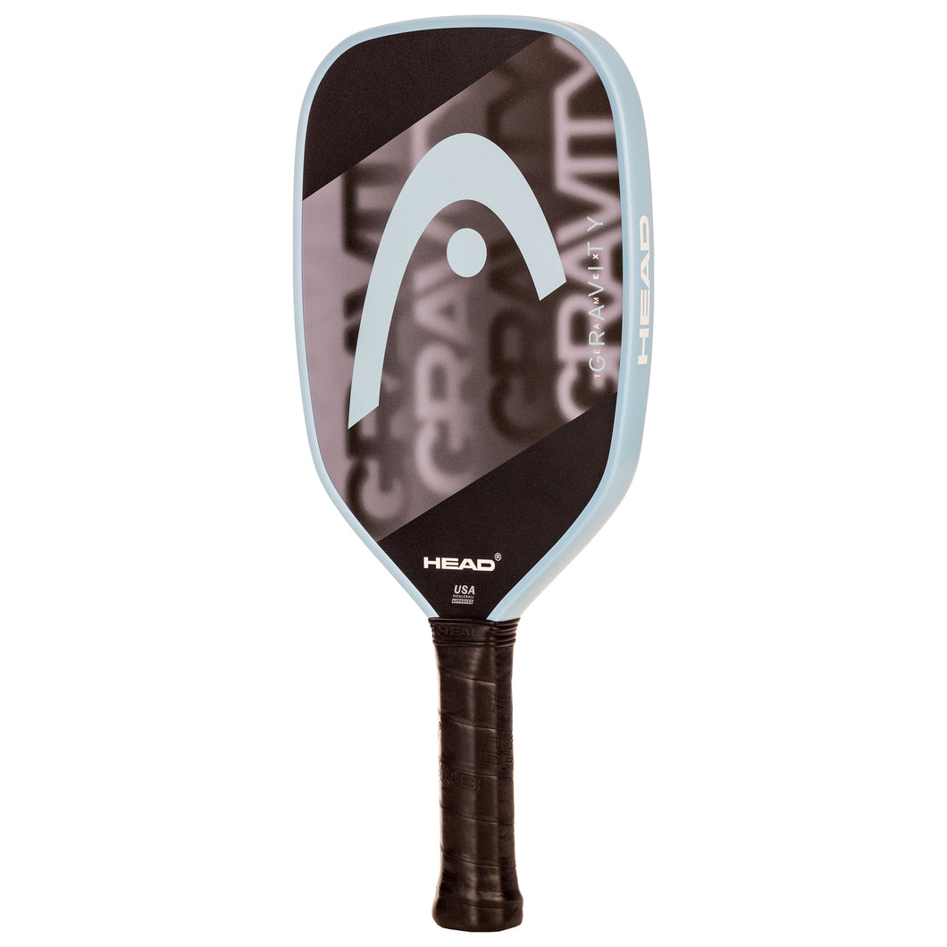 Head Gravity Team EX Pickleball Paddle - Black/Lt Blue/4 1/8/8.3 OZ