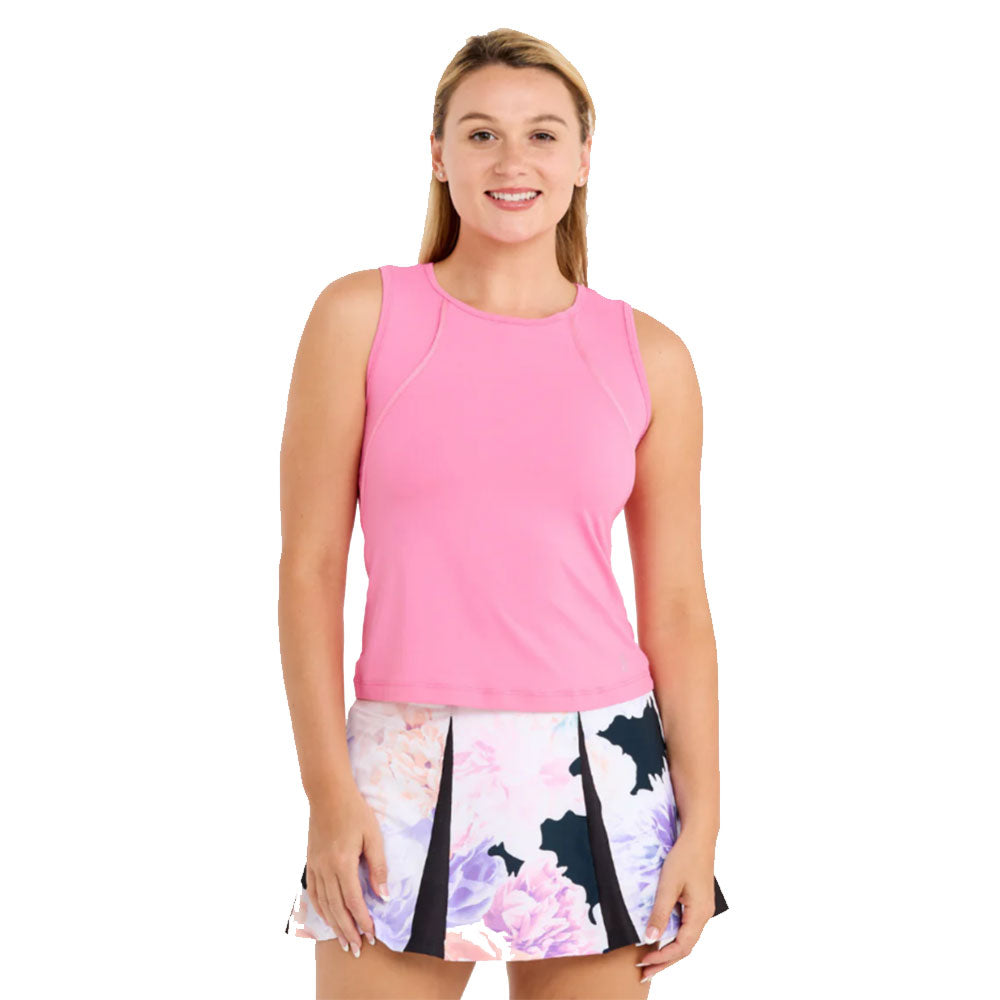 Sofibella Flora Lux Rosa Womens Tennis Tank Top - Rosa/L