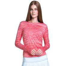 Load image into Gallery viewer, K-Swiss Action Longsleeve Womens Tennis Shirt - Coral Crush/L
 - 1