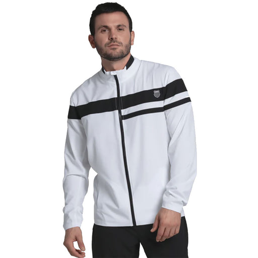 K-Swiss Ripstop Mens Tennis Jacket - White/XL