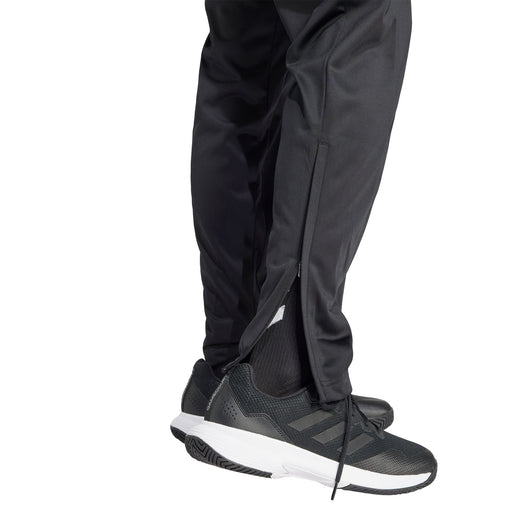 Adidas 3 Stripe Knit Black Mens Tennis Pants