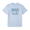 Life Is Good Tennis Spectrum Mens Crusher T-Shirt