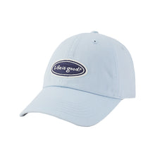 Load image into Gallery viewer, Life is Good Vintage Oval Unisex Chill Cap - Glacier Blue/One Size
 - 1