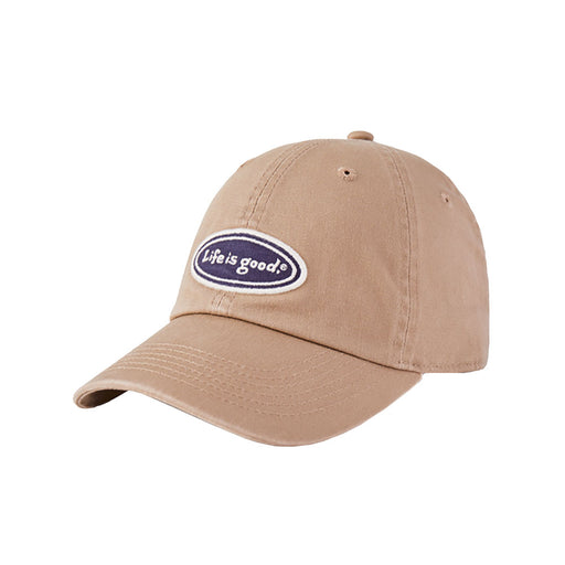 Life is Good Vintage Oval Unisex Chill Cap - Tan/One Size