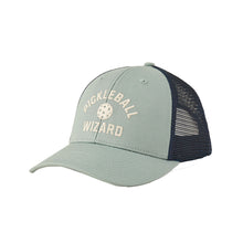 Load image into Gallery viewer, Life is Good Clean PB Wizard Unisex Trucker Cap - Smoky Blue/One Size
 - 1