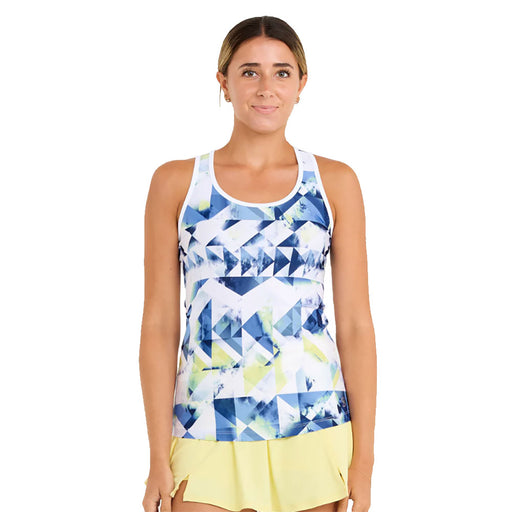 Sofibella Kaleidoscope Racerback Women Tennis Tank - Kaleidoscope/XL